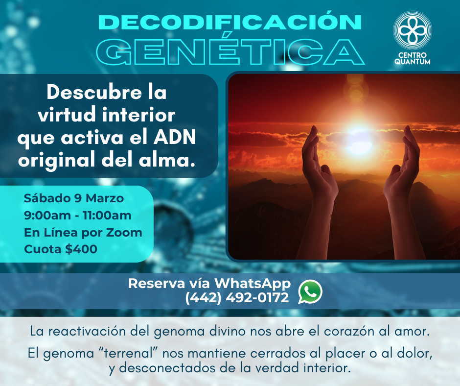 Decodificación Genética (Sábado 9 Marzo)