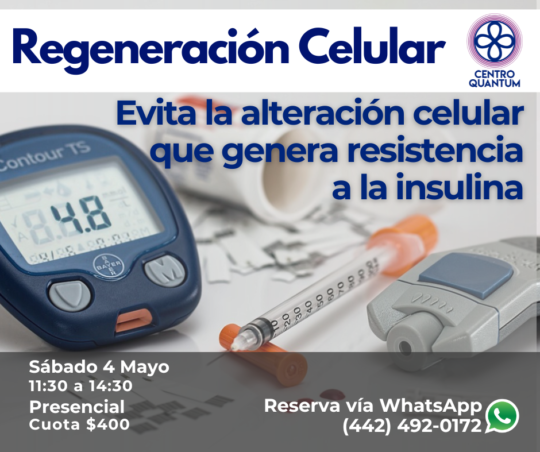 4 Mayo – “Evita la alteración celular que genera resistencia a la insulina”