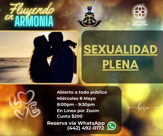 8 Mayo – “Sexualidad plena”