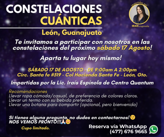 17 Agosto – Constelaciones Cuánticas