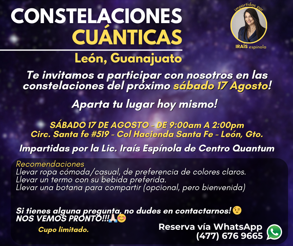 17 Agosto – Constelaciones Cuánticas