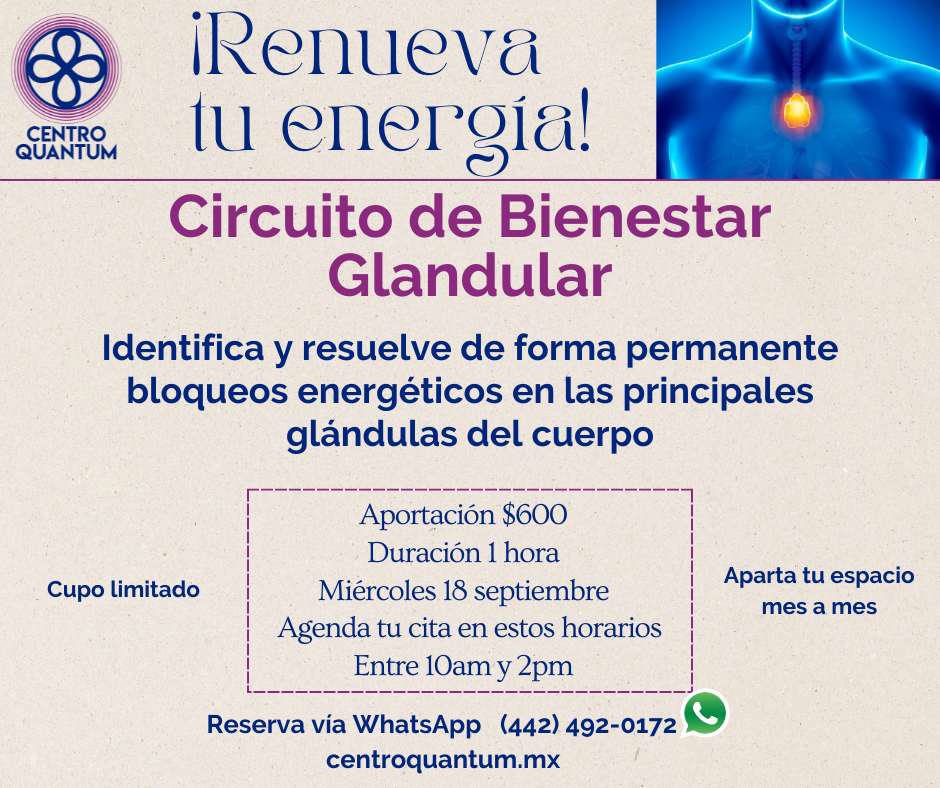 18 Sept – Circuito de Salud Glandular