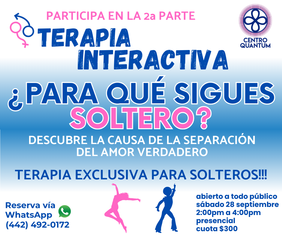 28 Sept – ¿Para qué sigues soltero?