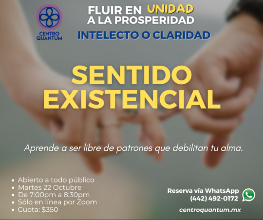 22 Oct – “Sentido existencial”