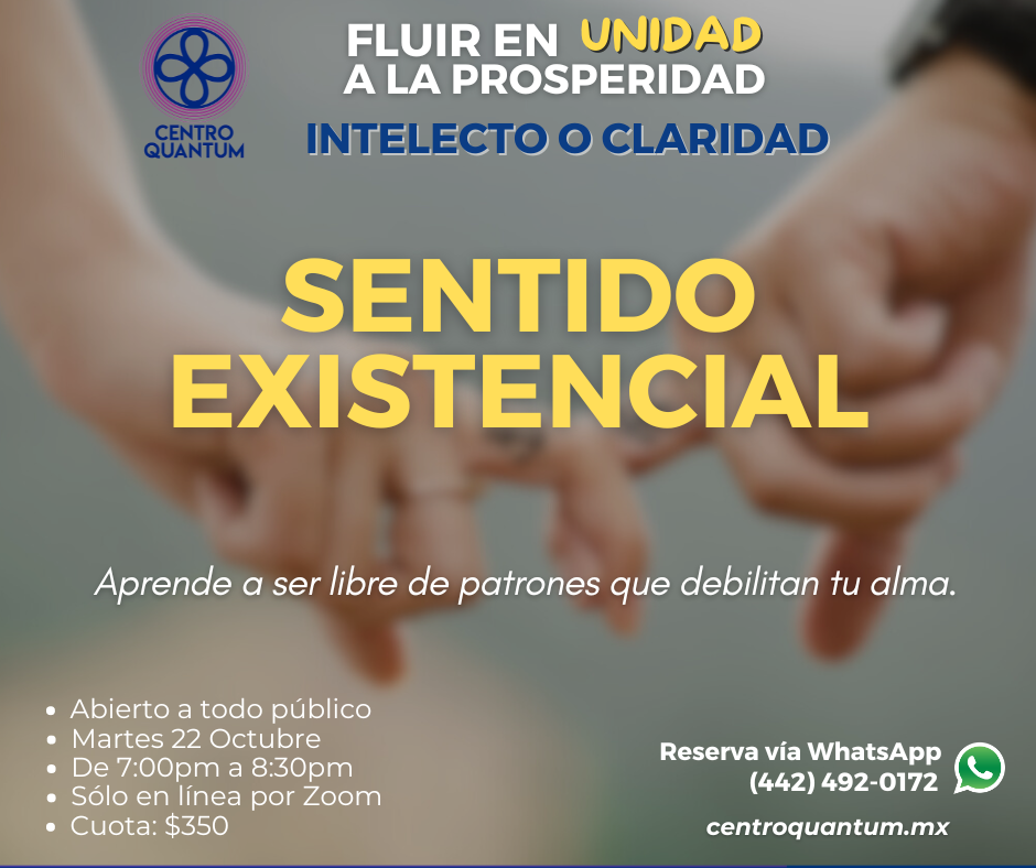 22 Oct – “Sentido existencial”