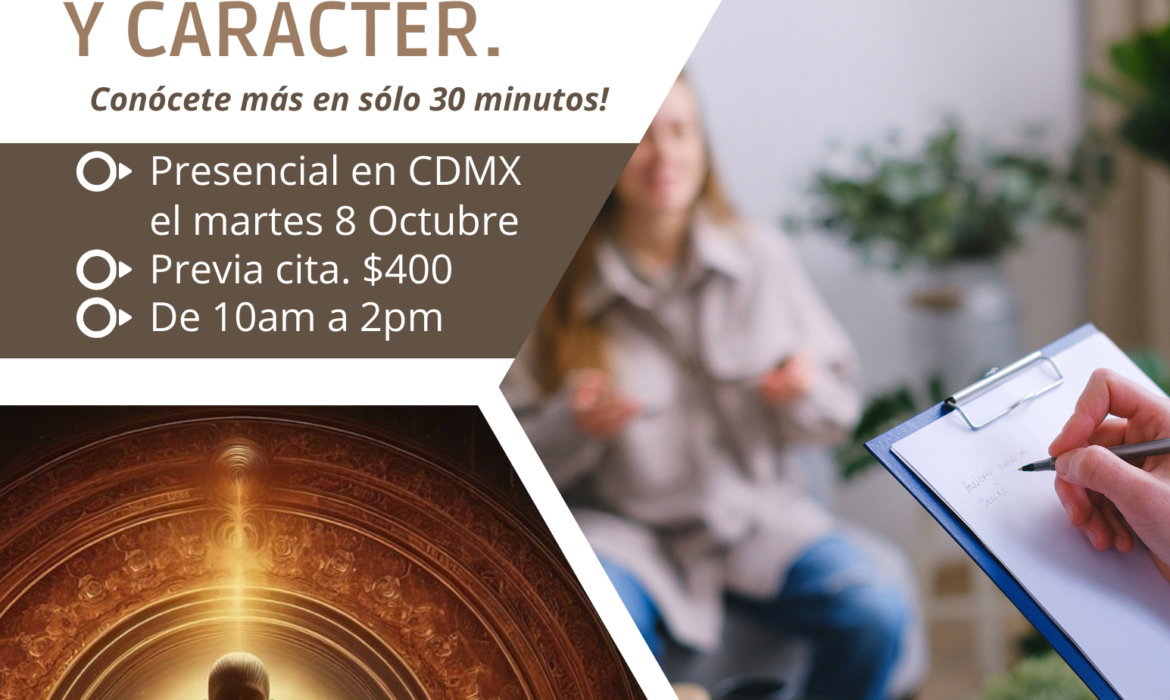 8 Oct – Lectura de Personalidad CDMX