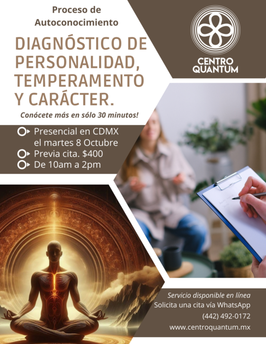 8 Oct – Lectura de Personalidad CDMX
