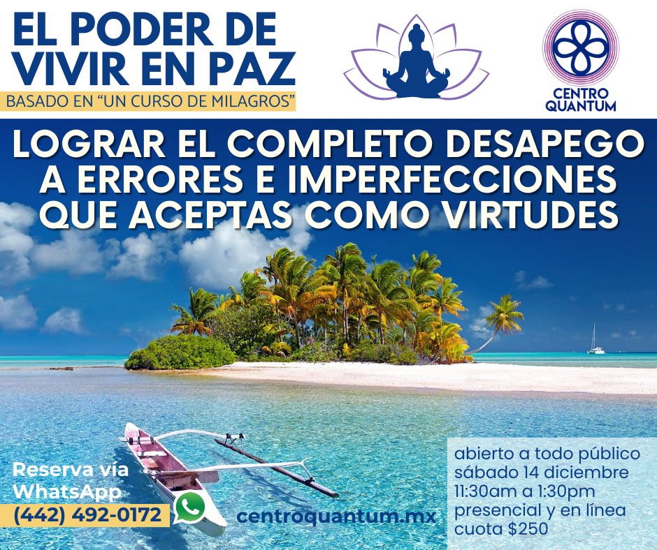 14 Dic – El poder de vivir en paz