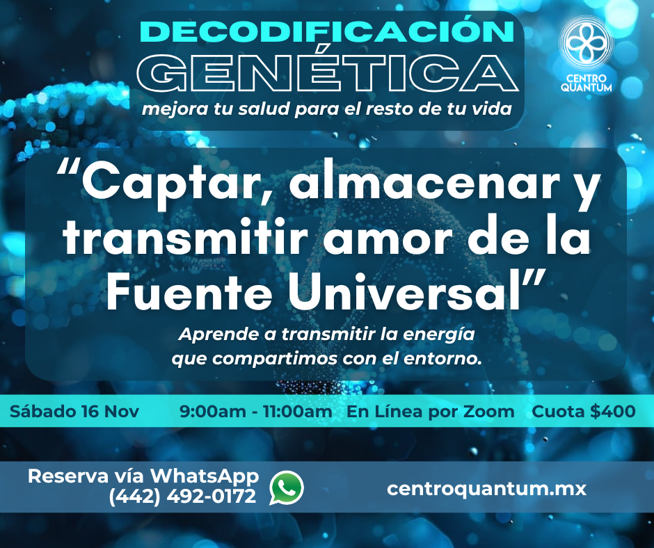 16 Nov – Decodificación Genética