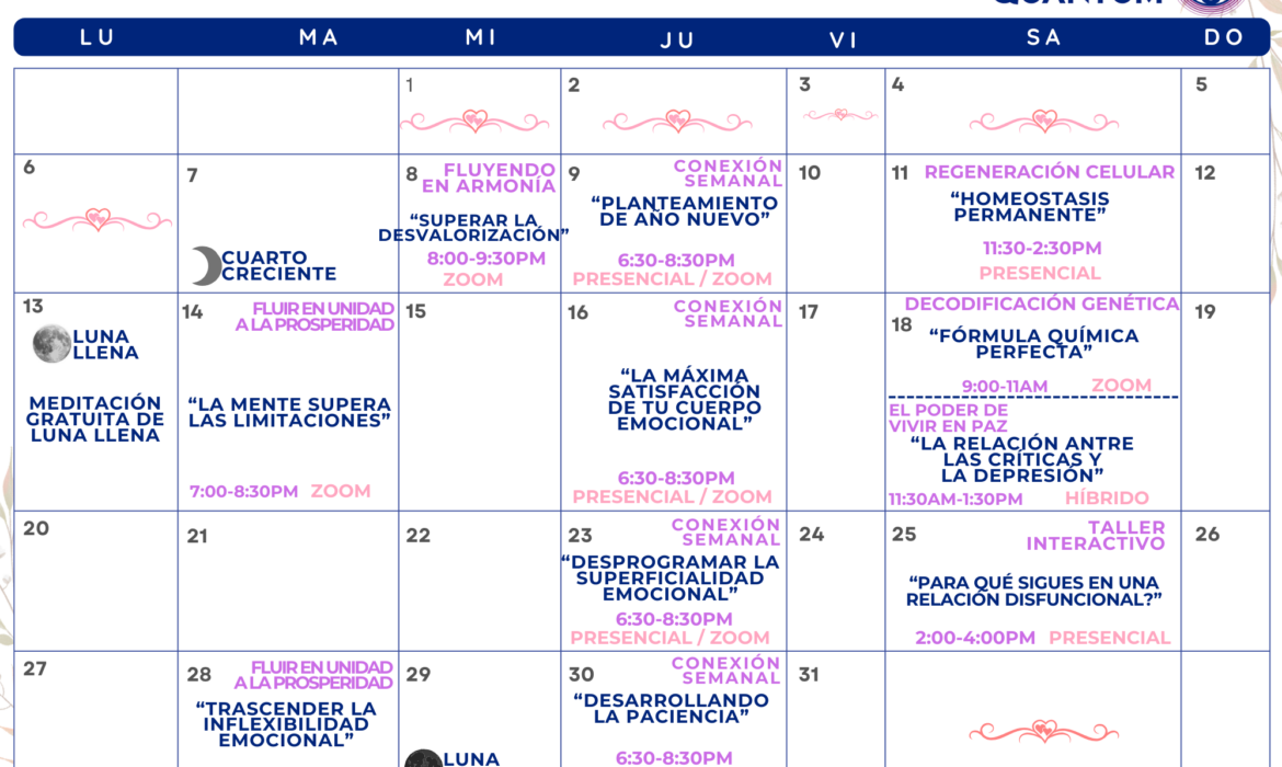 Calendario Enero 2025