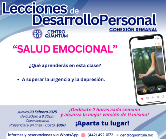 20 Feb – “Salud emocional”