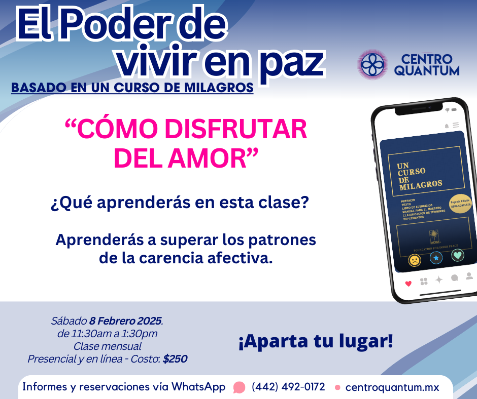 8 Feb – “Cómo disfrutar del amor”