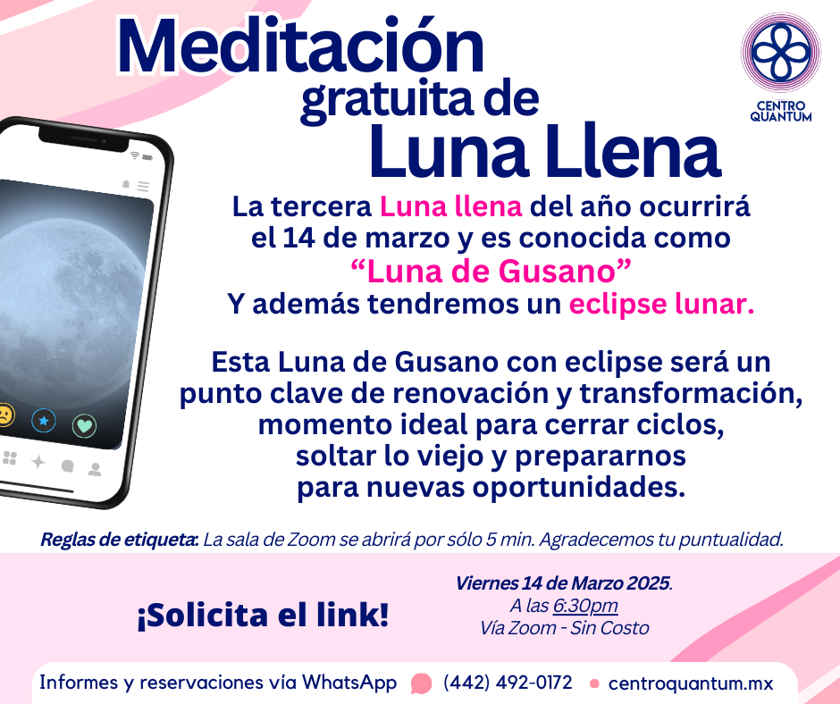 14 Marzo – Meditación de luna llena