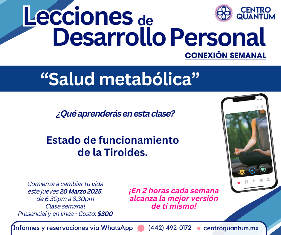 20 Marzo – “Salud metabólica”