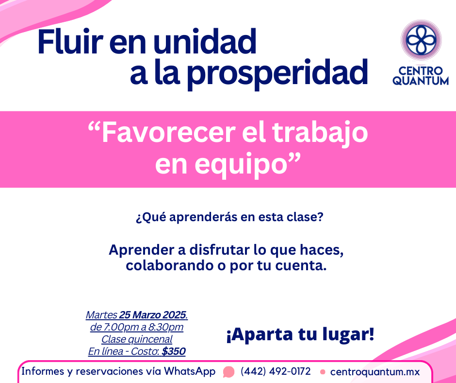 25 Marzo – “Favorecer el trabajo en equipo”
