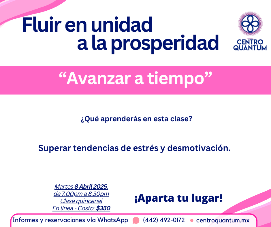 8 Abril – “Avanzar a ritmo”