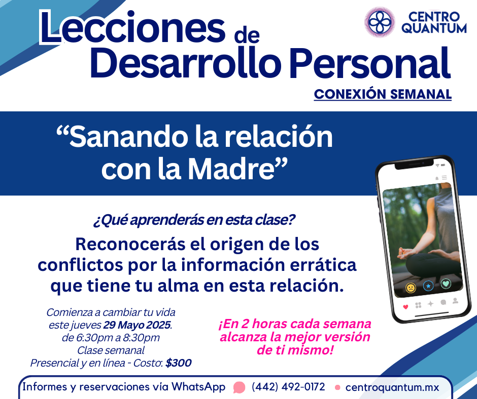 29 Mayo – “Sanando la relación con la Madre”