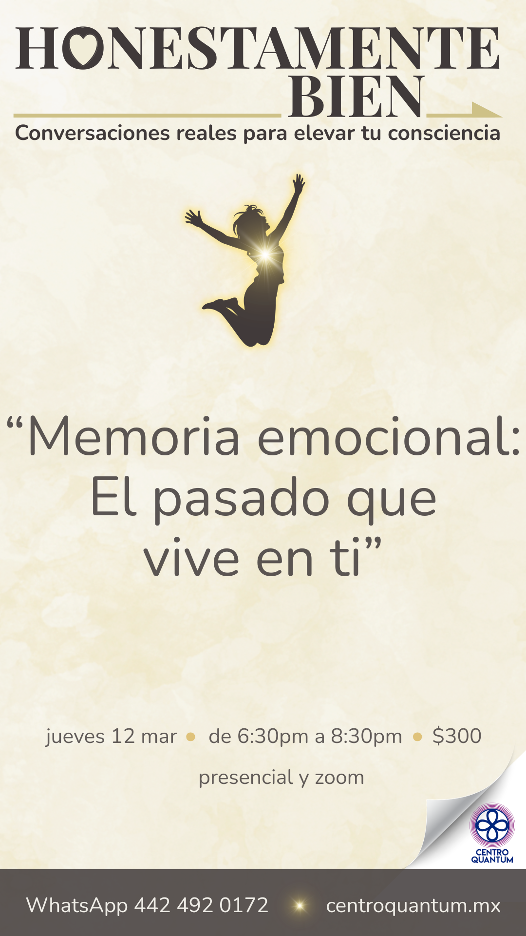 12 Mar – Memoria emocional: El pasado que vive en ti