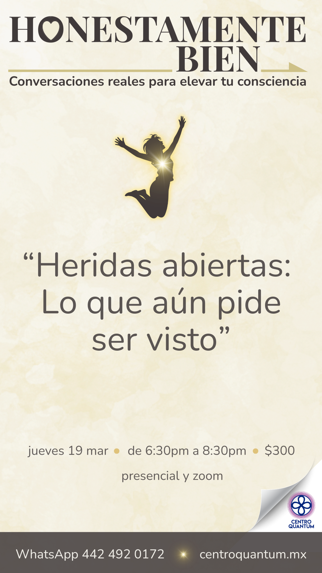19 Mar – Heridas abiertas: Lo que aún pide ser visto