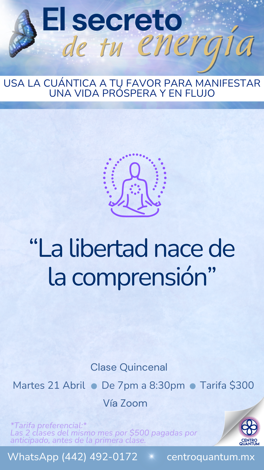 21 Abril – La libertad nace de la comprensión