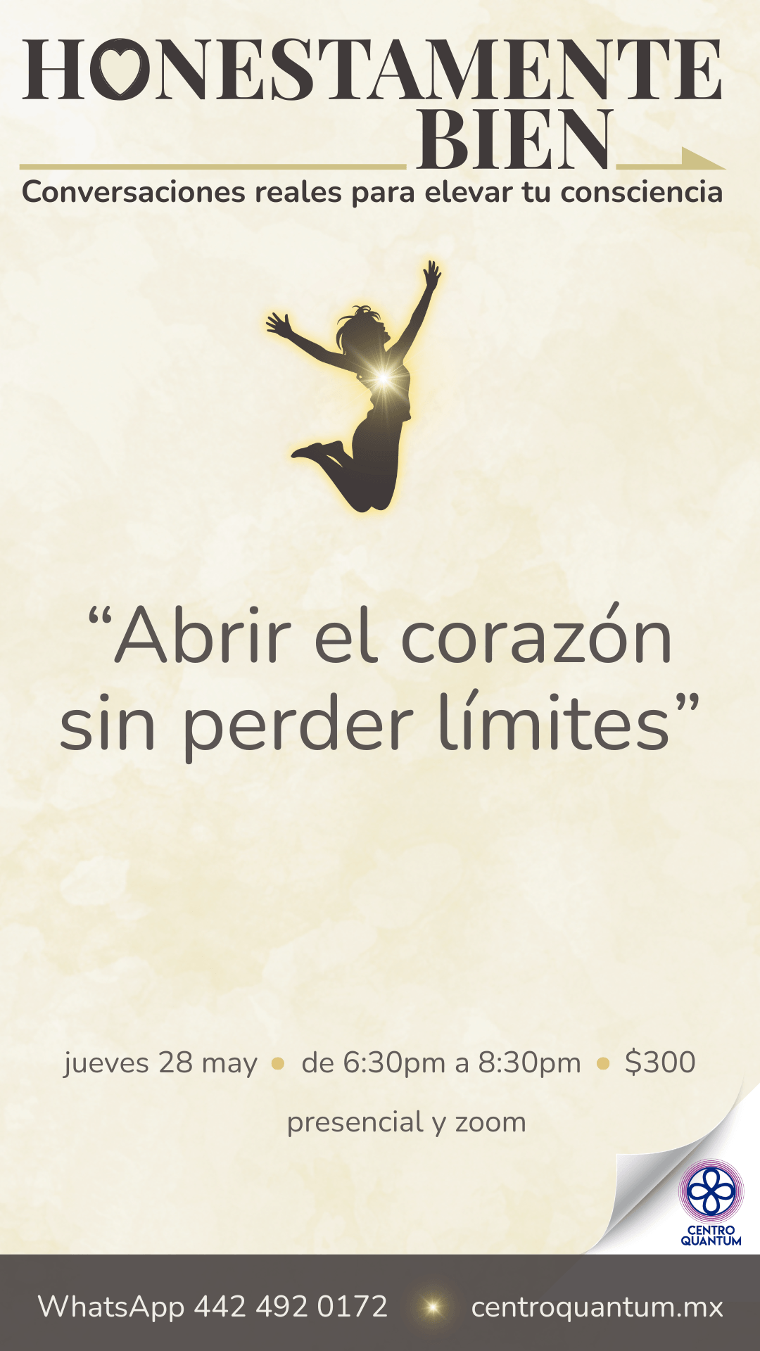28 Mayo – Abrir el corazón sin perder límites
