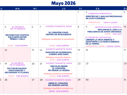 Mayo – Calendario de Actividades.