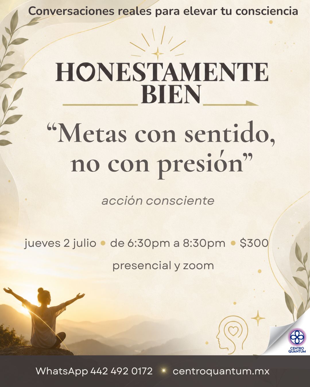 2 Julio – Metas con sentido, no con presión