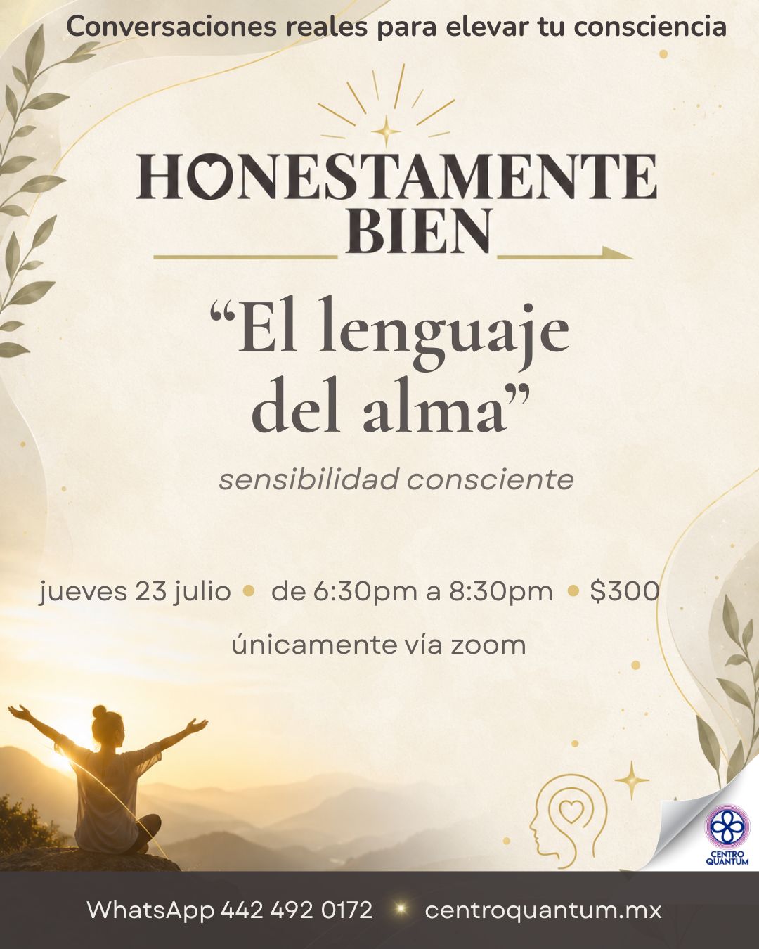 23 Julio – El lenguaje del alma